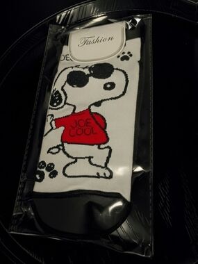 Snoopy "Joe Cool" White Socks